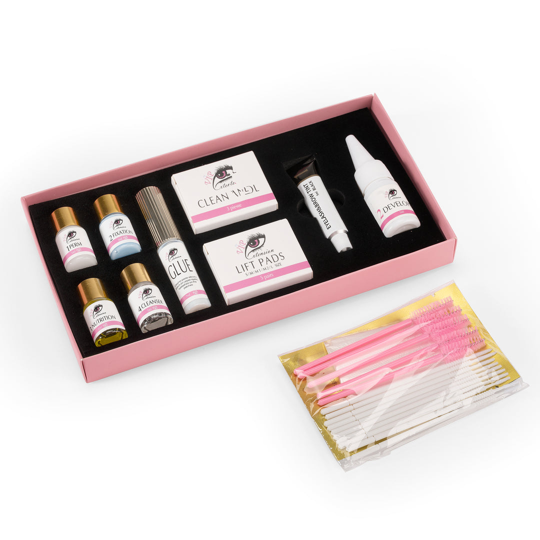 Kit Laminazione Ciglia e Sopracciglia con Tinta Nero