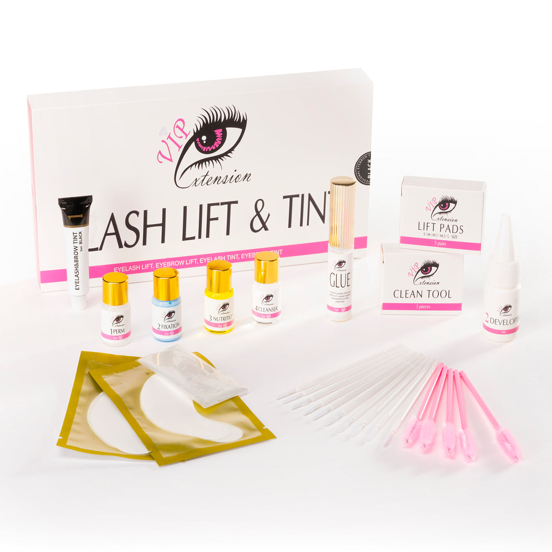 Kit Laminazione Ciglia e Sopracciglia con Tinta Nero