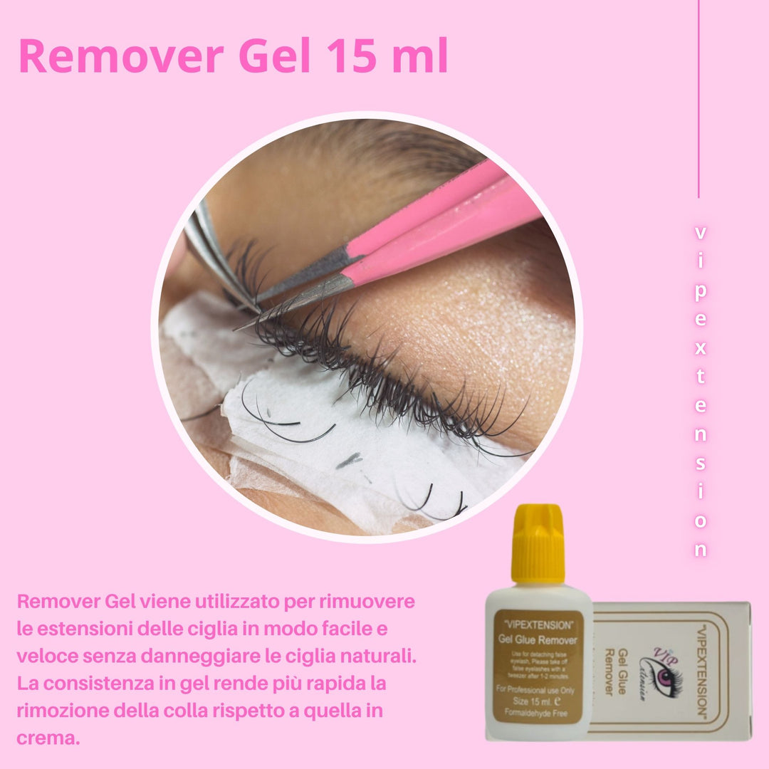 Remover Gel 15 ml - Rimozione Colla Extension Ciglia - Eyelash Glue Remover